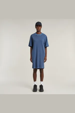 G-Star Overdyed Saddle Sleeve Loose T-Shirt Dress - - Women