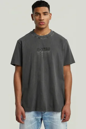 G-Star Multi Logo Overdyed Loose T-Shirt - - Men
