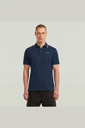 G-Star Chest Logo Striped Polo - - Men