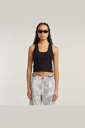 G-Star Back Snap Slim Cropped T-Shirt - - Women