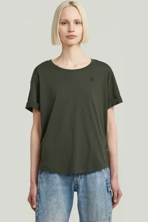 G-Star Rolled Up Sleeve Boyfriend Top - - Women
