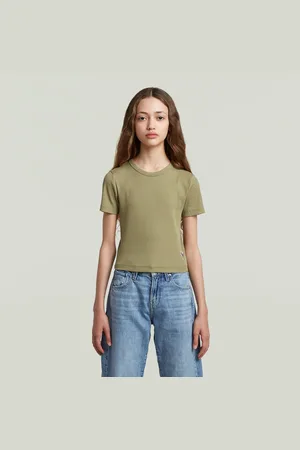 G-Star Girls T-Shirt Slim Crop - - girls