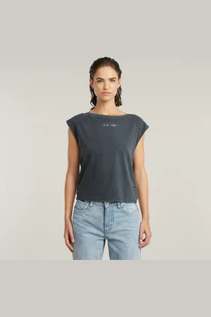 G-Star Mini G-Script Logo Overdyed Top - - Women