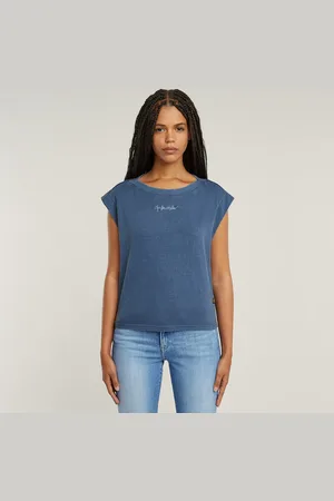 G-Star Mini G-Script Logo Overdyed Top - - Women