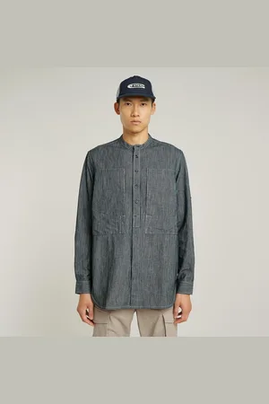 G-Star Stand Collar Rollup Relaxed Shirt - - Men