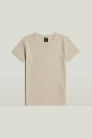 G-Star Rib Cap Sleeve T-Shirt - - Women