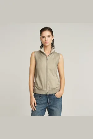 G-Star Washed Lightweight Zip Knitted Top - - Women