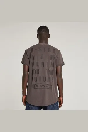 G-Star Text Back Graphic Overdyed Lash T-Shirt - - Men
