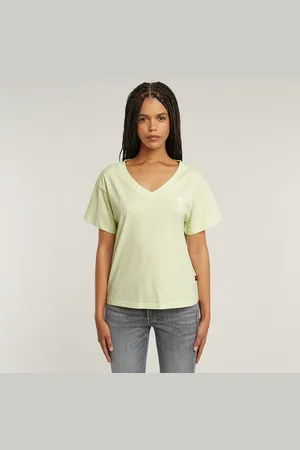 G-Star Open V-neck Relaxed T-Shirt - - Women