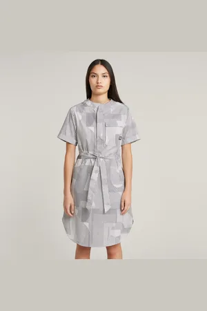 G-Star Belted Dress Side Slits - - Women