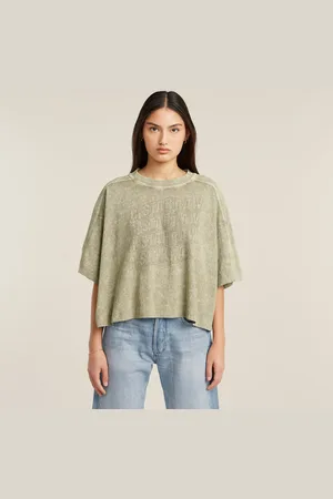 G-Star Washed Multi Logo Oversized T-Shirt - - Women
