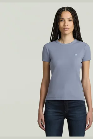 G-Star Rib Cap Sleeve T-Shirt - - Women