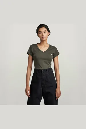 G-Star Eyben Slim V-Neck Top - - Women