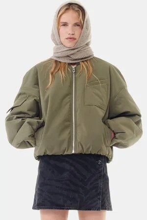 Ganni Brun Balaclava I Uld I Alpaca/Merino Uld/Polyamid
