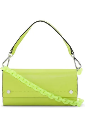 Ganni Banner Envelope Chain Taske I Polyurethane/Genanvendt Læder