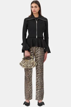 Ganni Foil Carri Jeans I Mixed Dame Størrelse 29