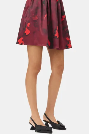 Ganni Bow Kitten Heel Pumps Dame Størrelse 35 Genanvendt Polyester