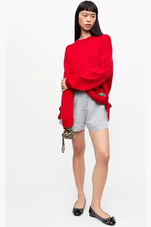 Ganni Rød Oversize Sweater I Future-Uldblanding I Dame Størrelse Xxs/Xs Genanvendt Uld/Viskose