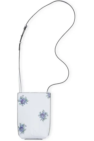 Ganni Crossbody Mini-Taske Af Genanvendt Læder I Blue