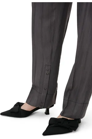 Ganni Soft Bow Slingback Pumps I Dame Størrelse 36 Nylon/Genanvendt Nylon