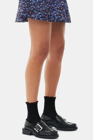 Ganni Feminine Buckle Loafers Dame Størrelse 36