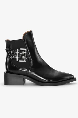 Ganni Chunky Buckle Chelsea Støvler Dame Størrelse 38
