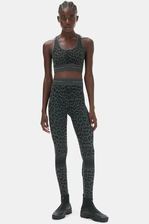 Ganni Seamless Jacquard Leggings I Dame Størrelse L