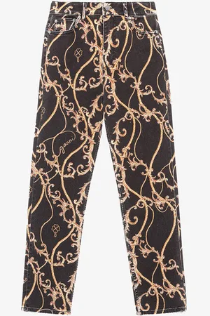 Ganni Cutye Cropped Jeans I Ankellængde I Dame Størrelse 28