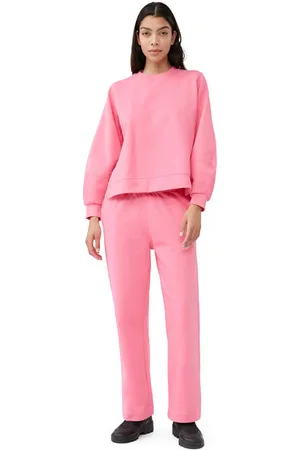 Ganni Sweatpants I Dame Størrelse L Økologisk Bomuld/Polyester