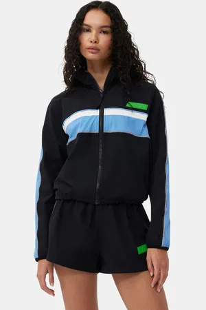 Ganni Stretch Shell Tracksuit Jakke I Dame Størrelse 40