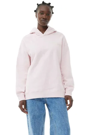 Ganni Light Pink Isoli Oversized Hættetrøje I Dame Størrelse Xxs/Xs