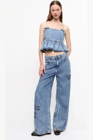 Ganni Blue Jeans I Dame Størrelse 29