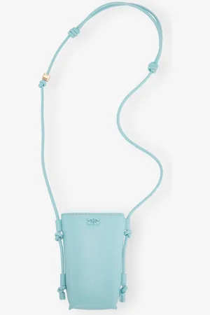 Ganni Light Blue Recycled Leather Crossbody I