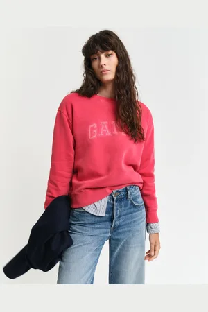 GANT Dame Arch Graphic sweatshirt med crewneck (XS)