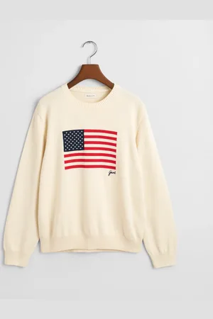 GANT Teens Teens strikket crewneck sweater med flag (134/140)