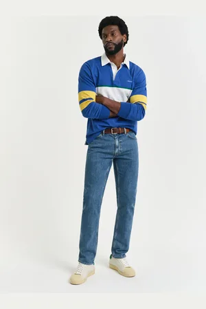 GANT Herre Regular fit jeans i let vask (31/32)