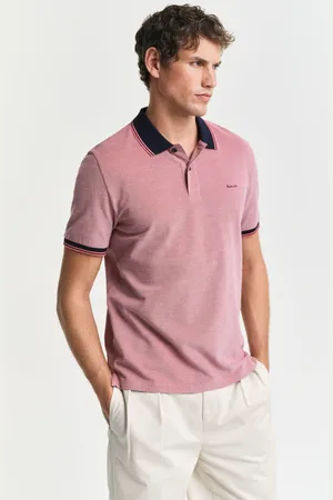 GANT Herre 4-farvet Oxford piqué poloskjorte (S)