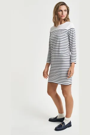 GANT Dame Breton kjole med crewneck (XS)