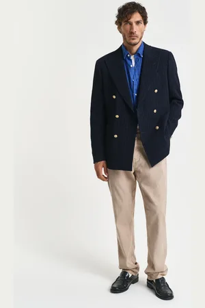 GANT Herre Regular fit jeans af bomuld og hør (29/32)