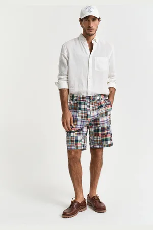 GANT Herre Regular fit shorts med patchwork (29)
