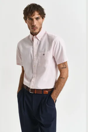 GANT Herre Regular fit Classic oxford-skjorte med korte ærmer (S)