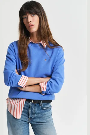 GANT Dame Shield sweatshirt med crewneck (XS)
