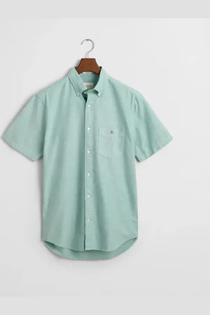 GANT Herre Regular fit Classic oxford-skjorte med korte ærmer (S)