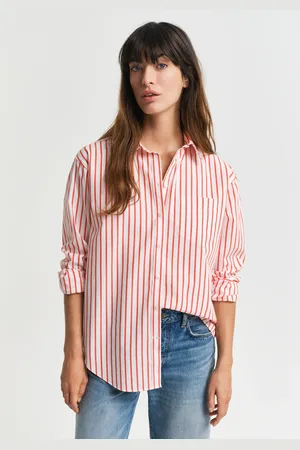 GANT Dame Relaxed fit poplin skjorte med striber (32)