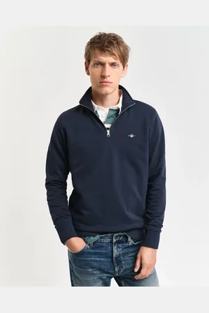 GANT Herre Shield sweatshirt med halv lynlås (XS)
