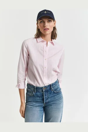 GANT Dame Regular fit poplin skjorte med striber (32)