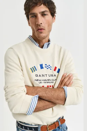 GANT Herre Nautical Flags crewneck sweater (S)