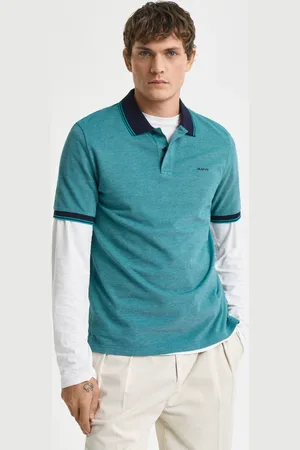 GANT Herre 4-farvet Oxford piqué poloskjorte (S)