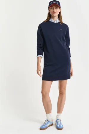 GANT Dame Archive Shield Graphic sweatshirt-kjole med crewneck (XS)