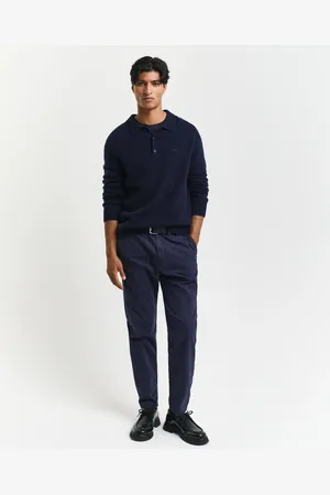 GANT Herre Regular fit tilspidsede chinobukser i lærred (29/32)